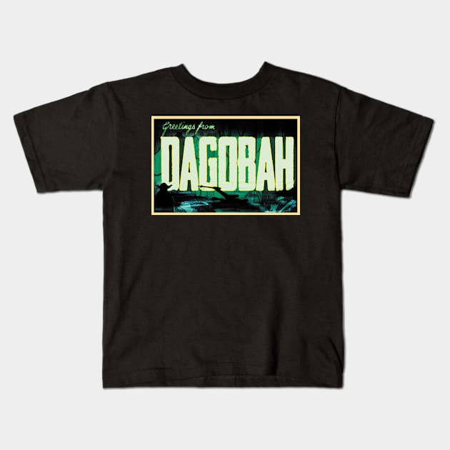 Greetings from Dagobah! Kids T-Shirt by RocketPopInc